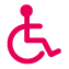 Piktogram: Wydarzenie dostępne dla osób z niepełnosprawnością ruchową
